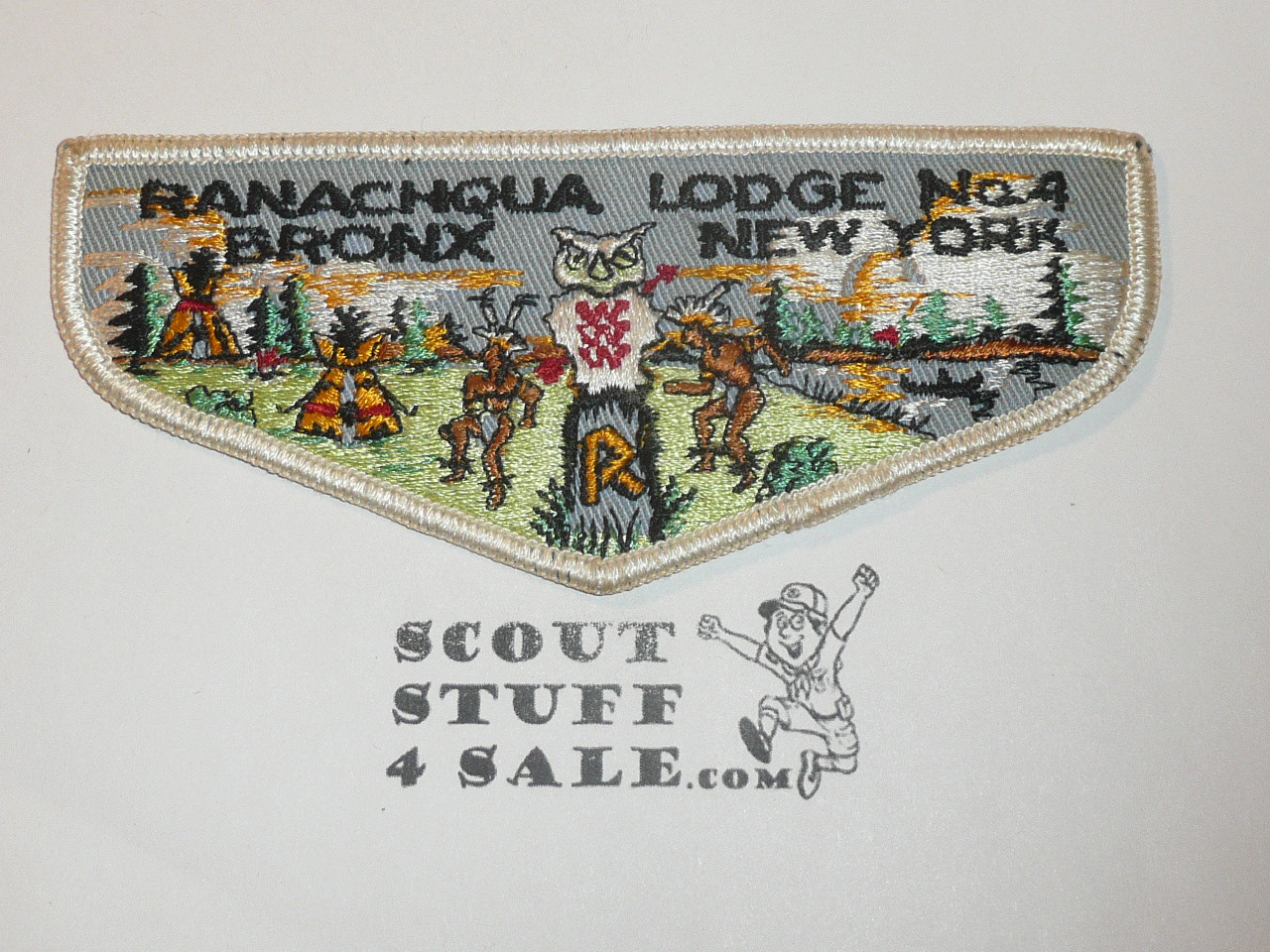 Order of the Arrow Lodge #4 Ranachqua f1 First Flap Patch