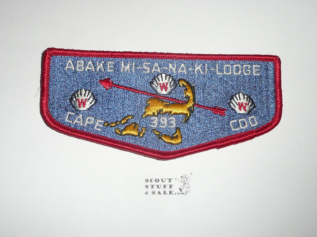 Order of the Arrow Lodge #393 Abake-Mi-Sa-Na-Ki s2 Flap Patch