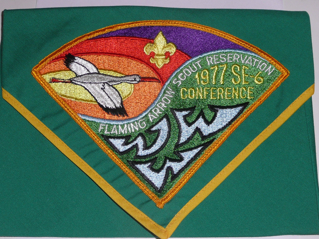 1977 Order of the Arrow Section SE-6 Conference Neckerchief, Seminole Lodge