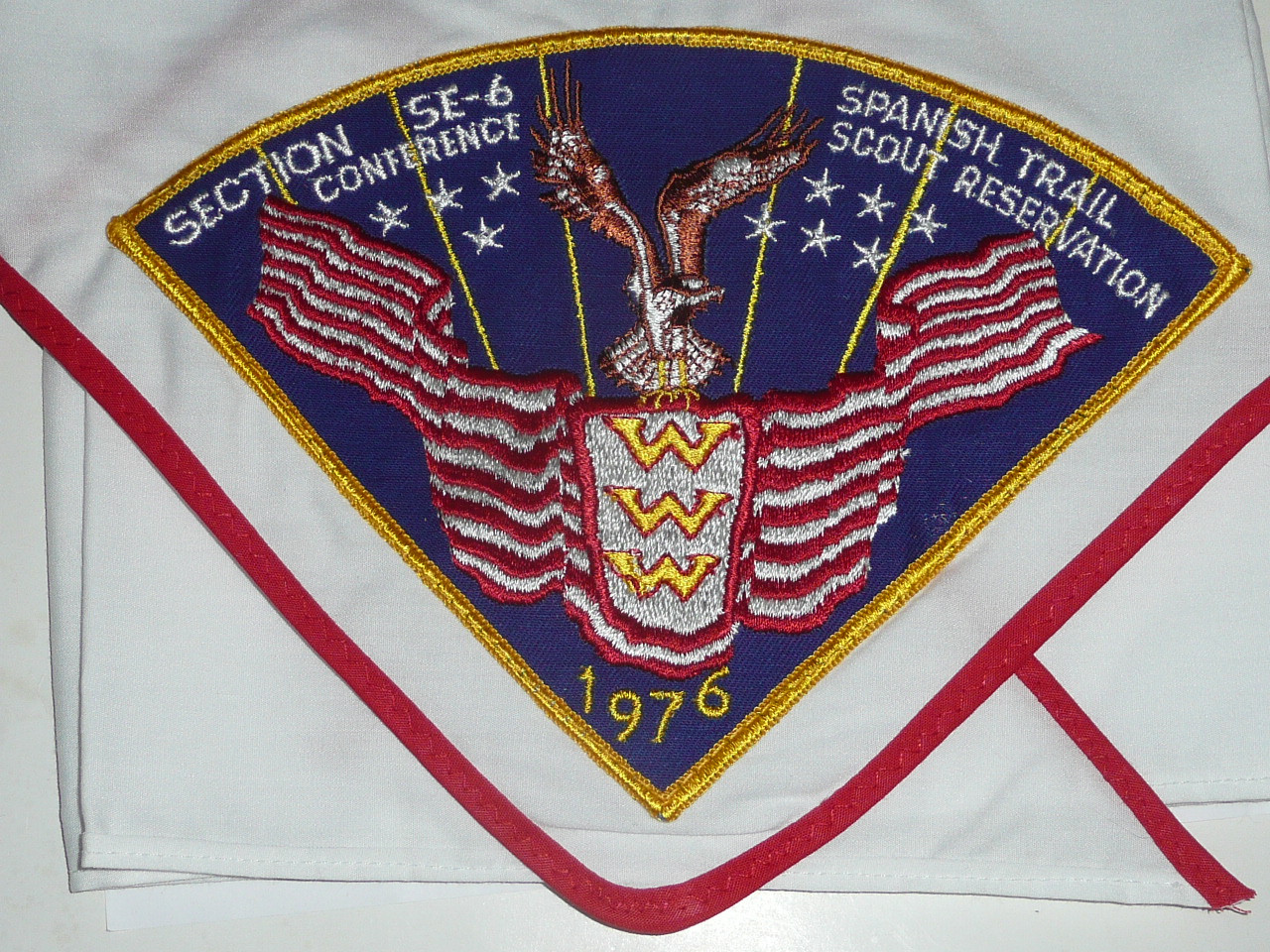 1976 Order of the Arrow Section SE-6 Conference Neckerchief, Yustaga Lodge Host