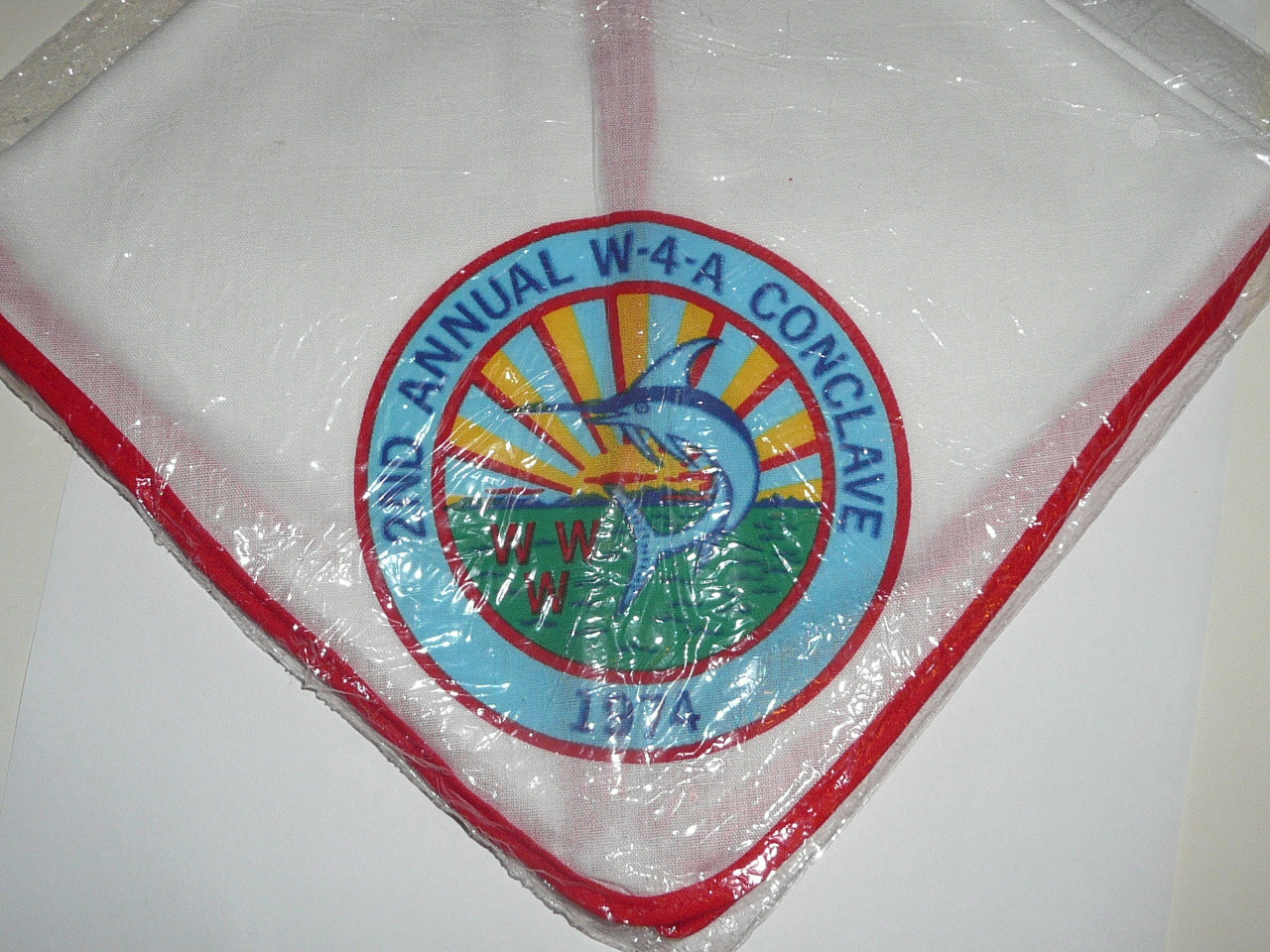 1974 Order of the Arrow Area W4A Conclave Neckerchief