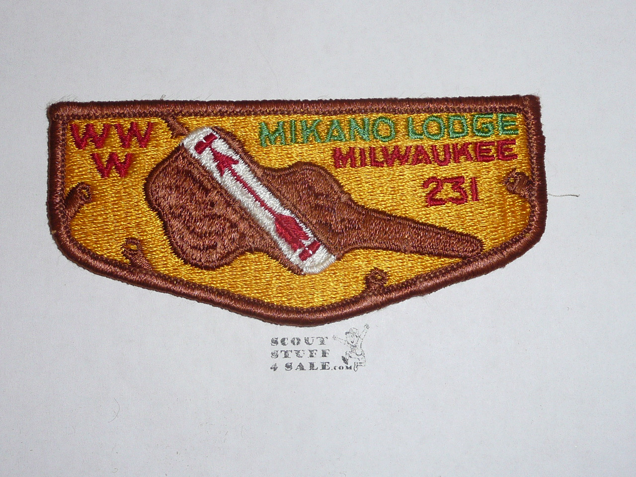 Order of the Arrow Lodge #231 Mikano s1 Flap Patch