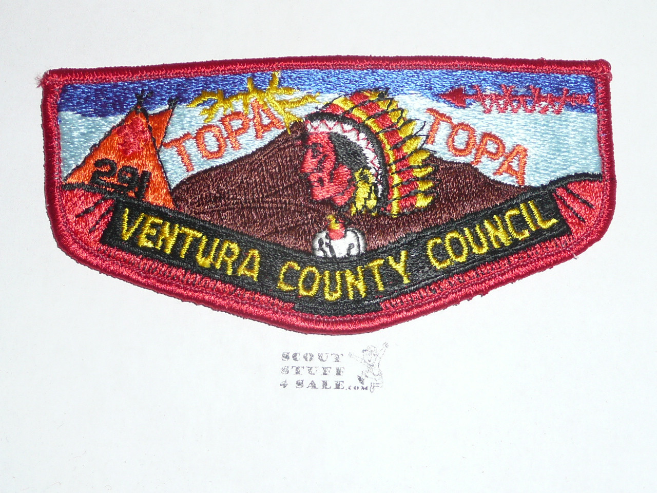 Order of the Arrow Lodge #291 Topa Topa s5 Flap Patch