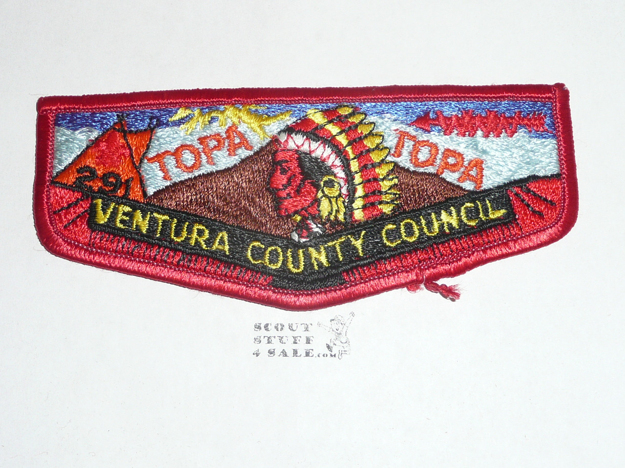 Order of the Arrow Lodge #291 Topa Topa s7 Flap Patch