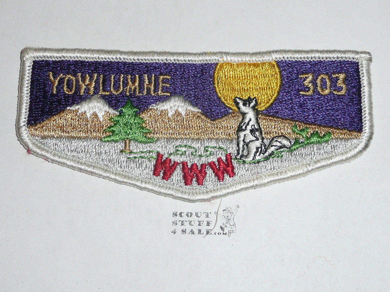 Order of the Arrow Lodge #303 Yowlumne s2 Flap Patch