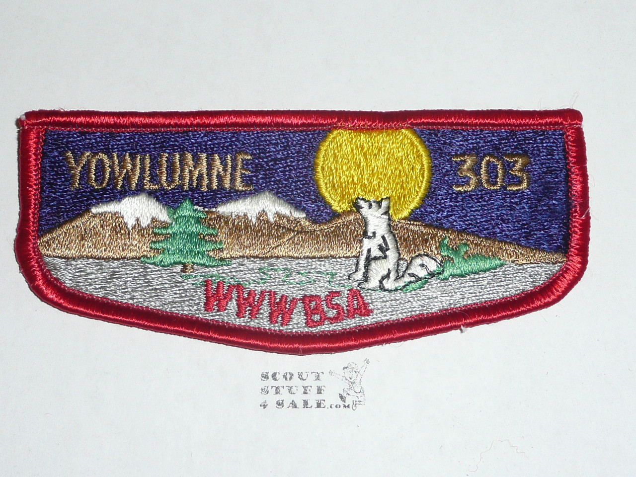 Order of the Arrow Lodge #303 Yowlumne s5 Flap Patch
