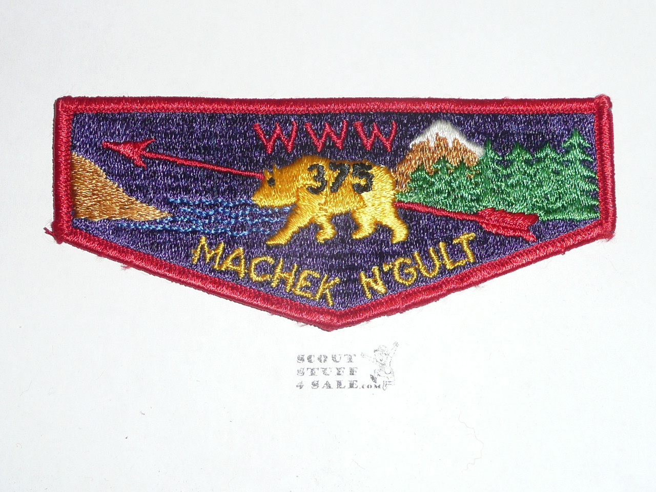 Order of the Arrow Lodge #375 Machek N'Gult s3 Flap Patch