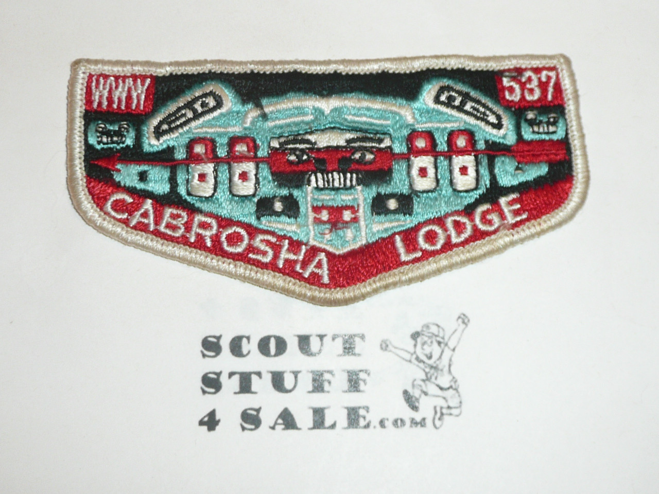 Order of the Arrow Lodge #537 Cabrosha s1 First Solid Flap Patch, limp