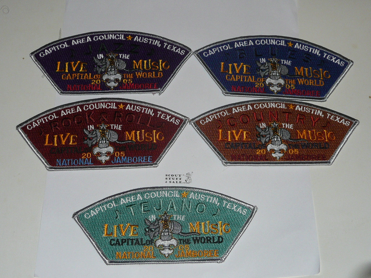 2005 National Jamboree JSP - Capitol Area Council, set of 5