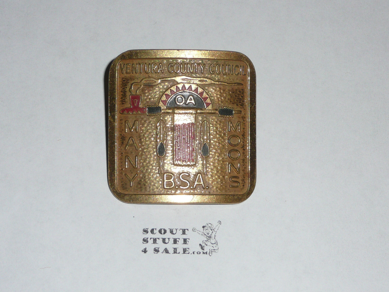 Order of the Arrow Lodge #291 Topa Topa SCARCE Metal Neckerchief Slide