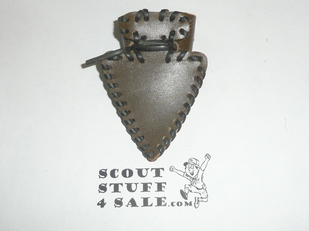 Leather Arrowhead Neckerchief Slide #3