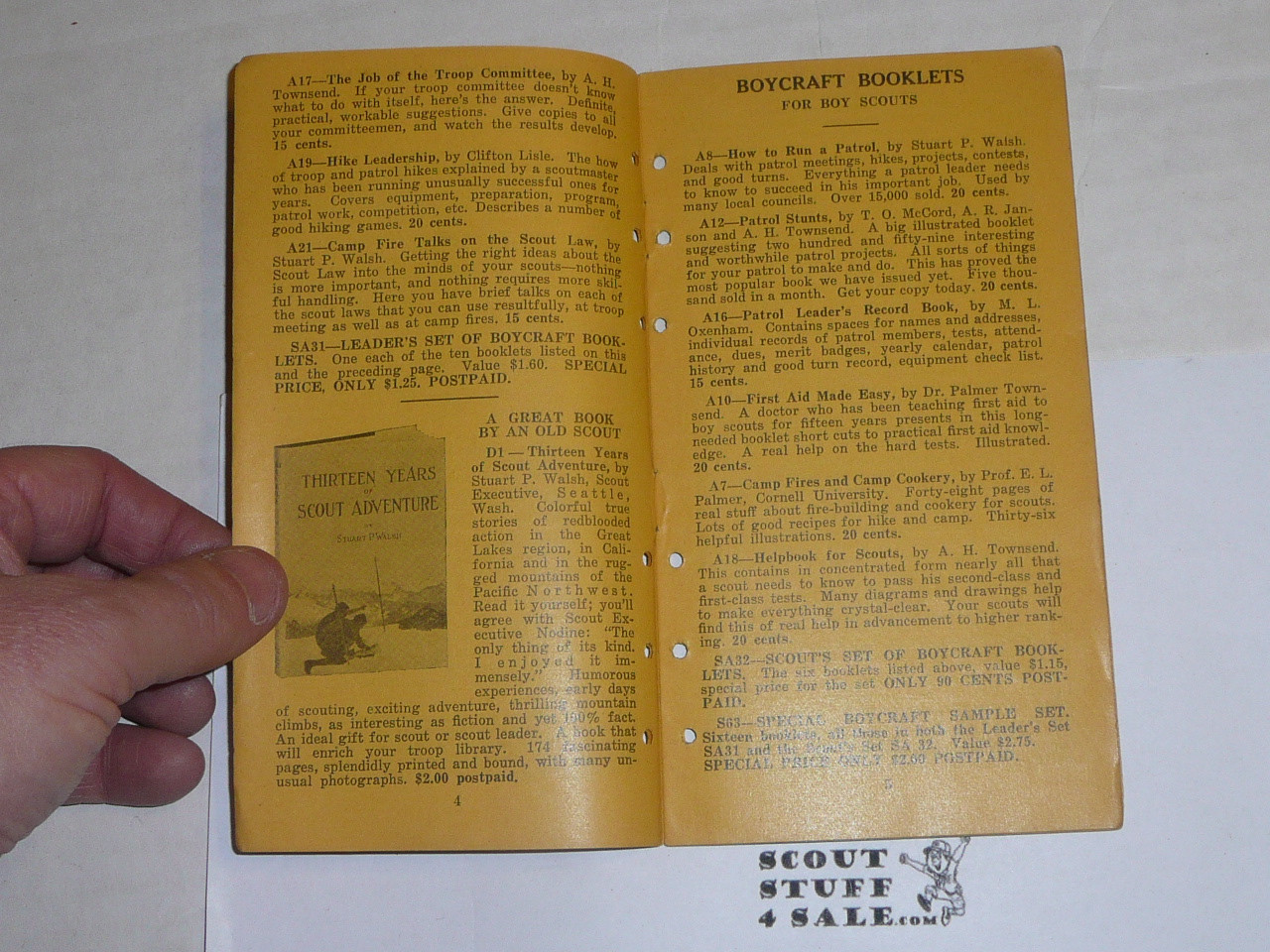 1920's Boycraft Catalog, By The Boycraft Company, Approved by the BSA, Very Rare!