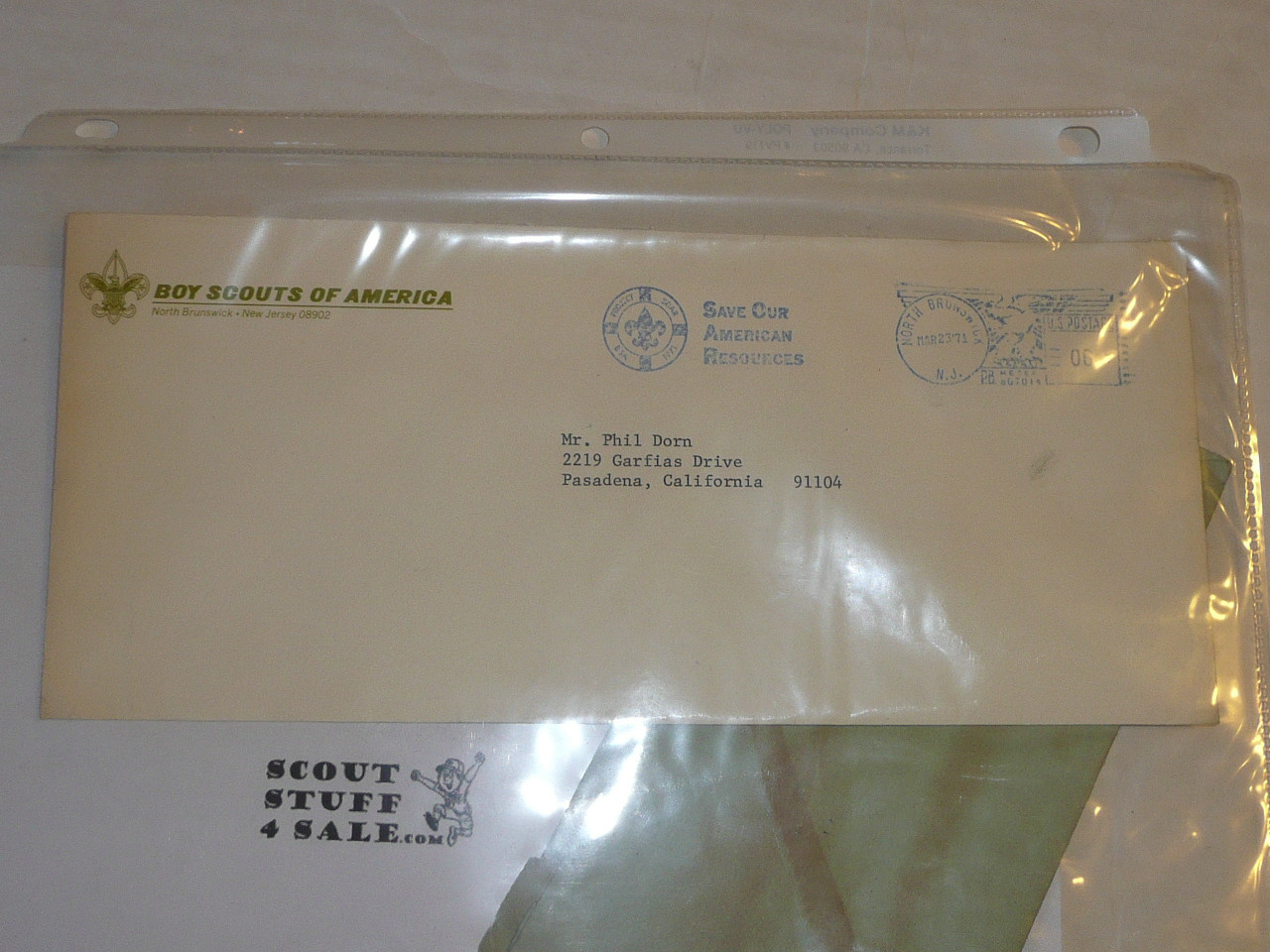 1971 Boy Scout Headquarters Envelope
