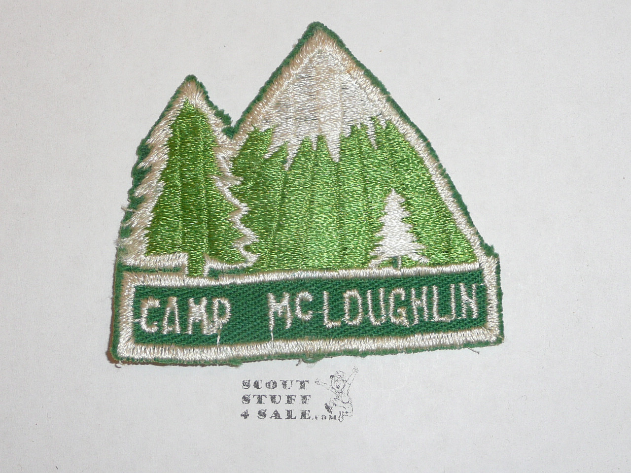 Camp McLoughlin Patch, glue/paper on back