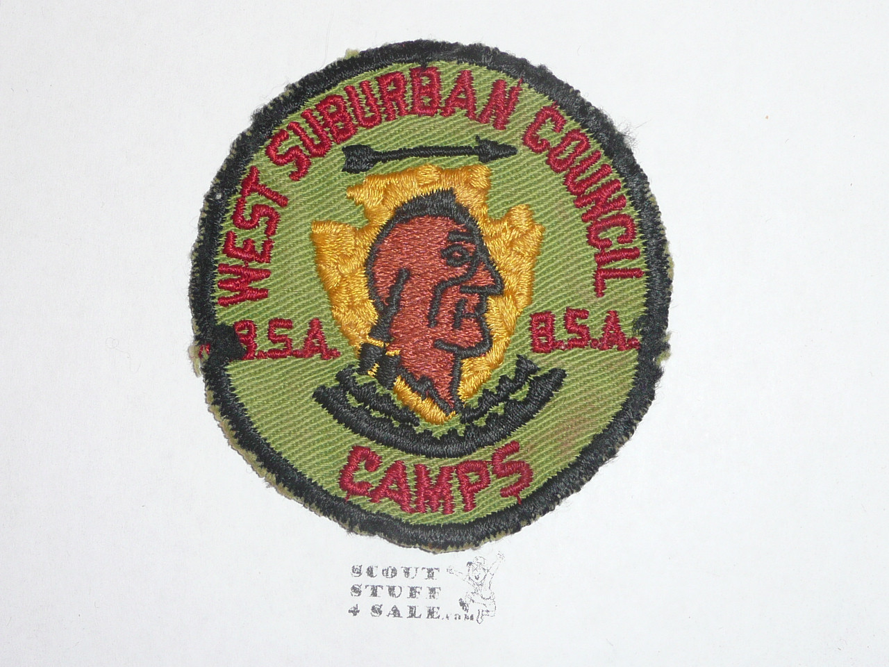 West Suburban Council Camps Patch, used