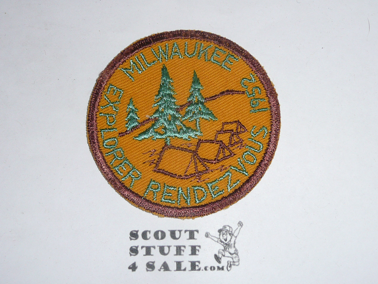 1952 Milwaukee County Council Explorer Rendezvous Patch, c/e twill