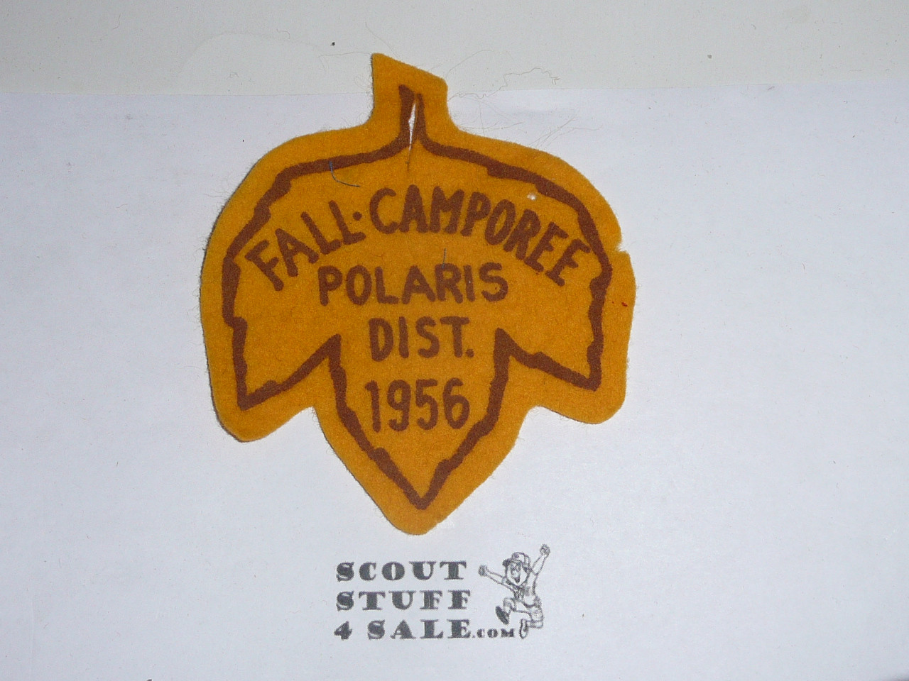 1956 Polaris District Felt Camporee Patch, used