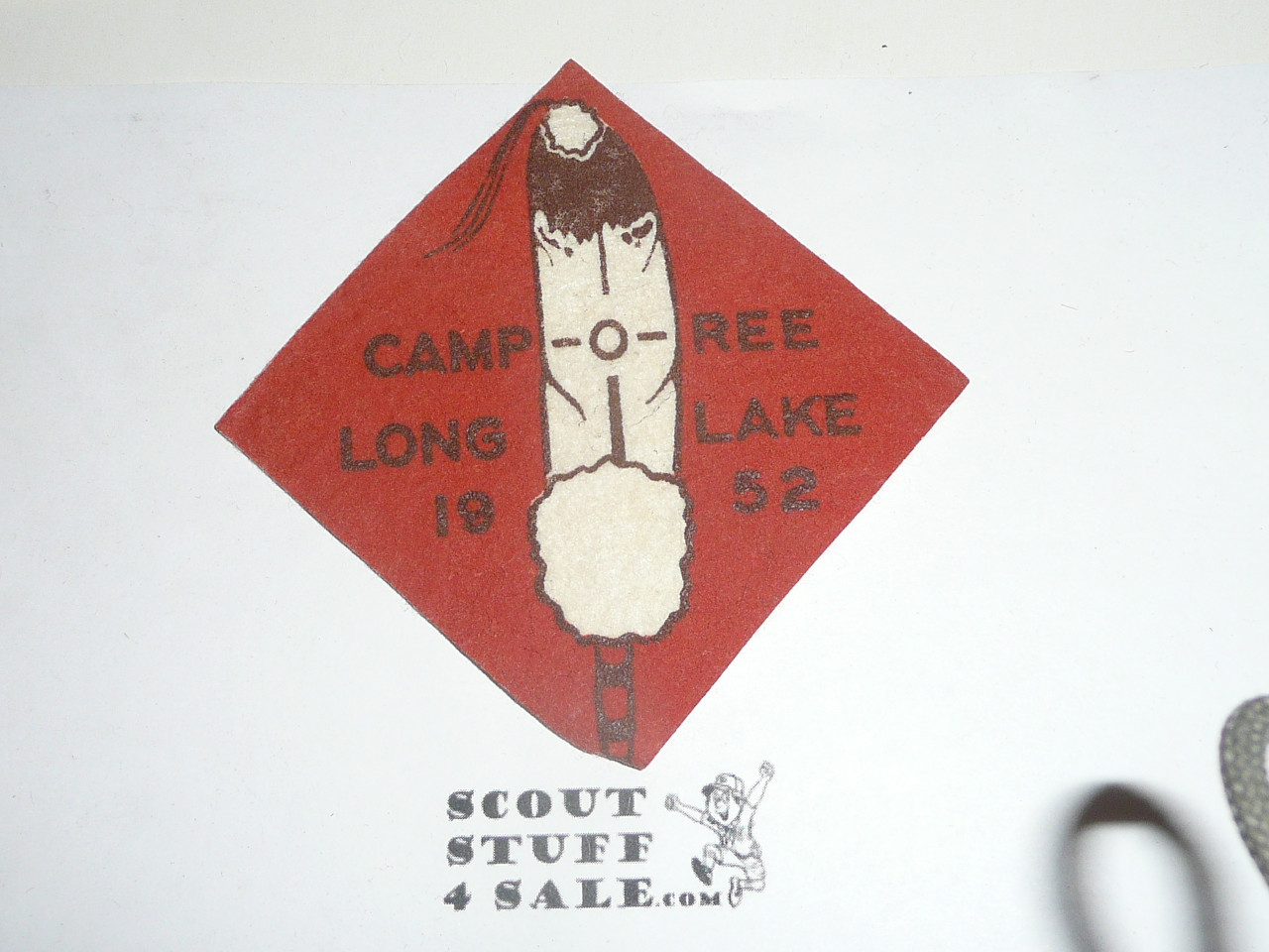 1952 Milwaukee County Council Camp Long Lake Camporee Felt Patch