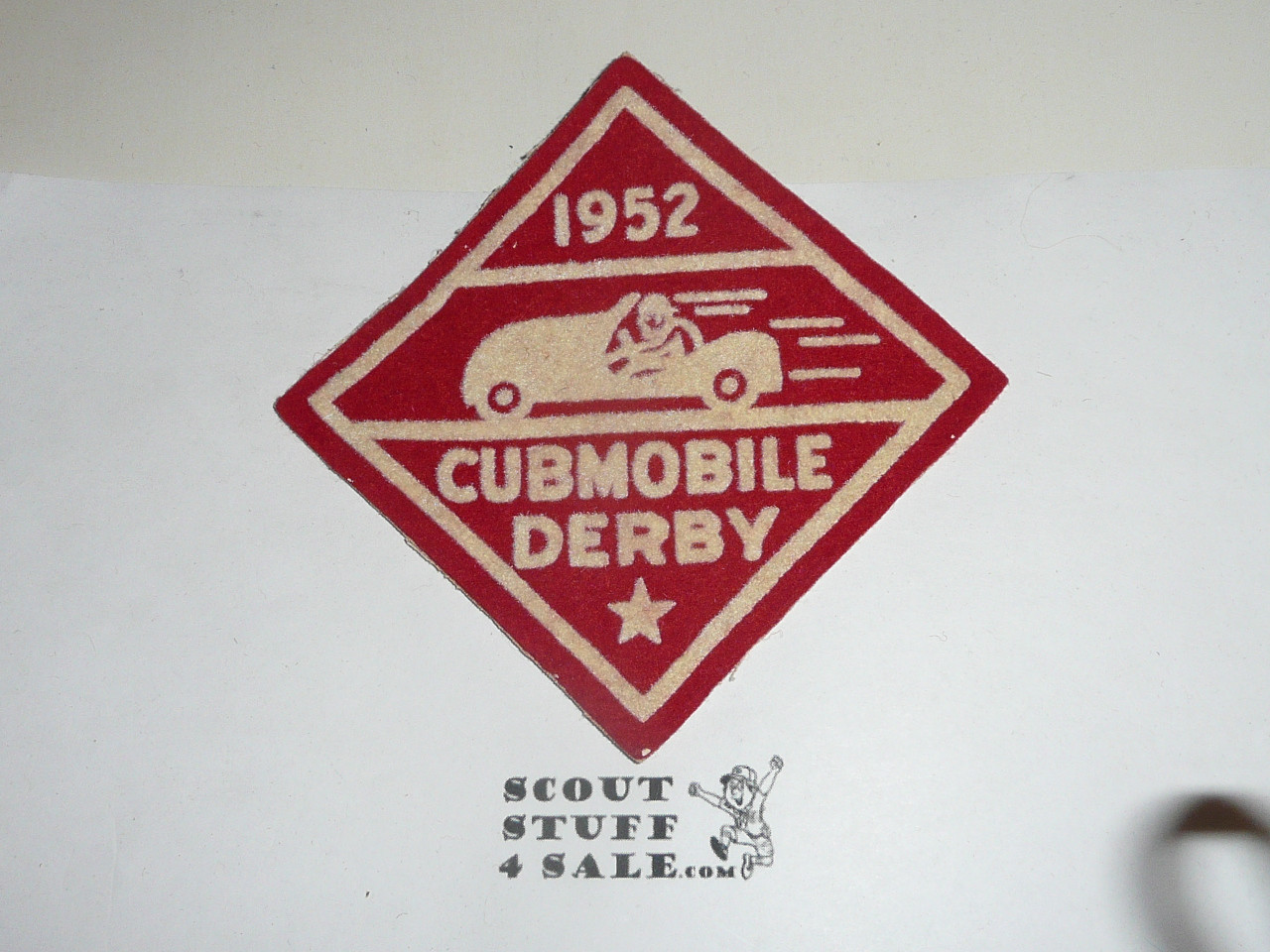 1952 Cubmobile Derby Felt Patch