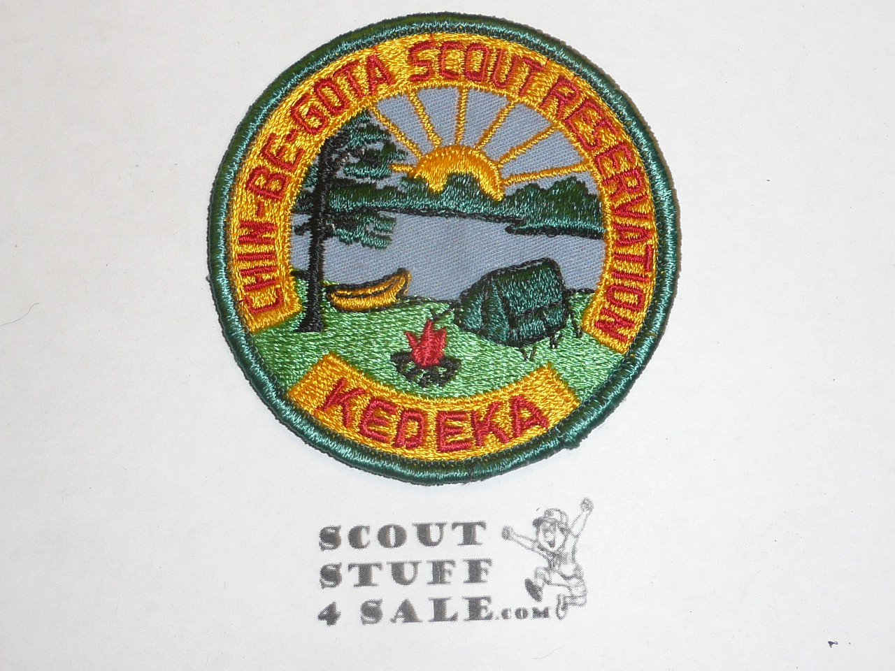 Chin-Be-Gota Scout Reservation, Kedeka, Patch, grn r/e twill