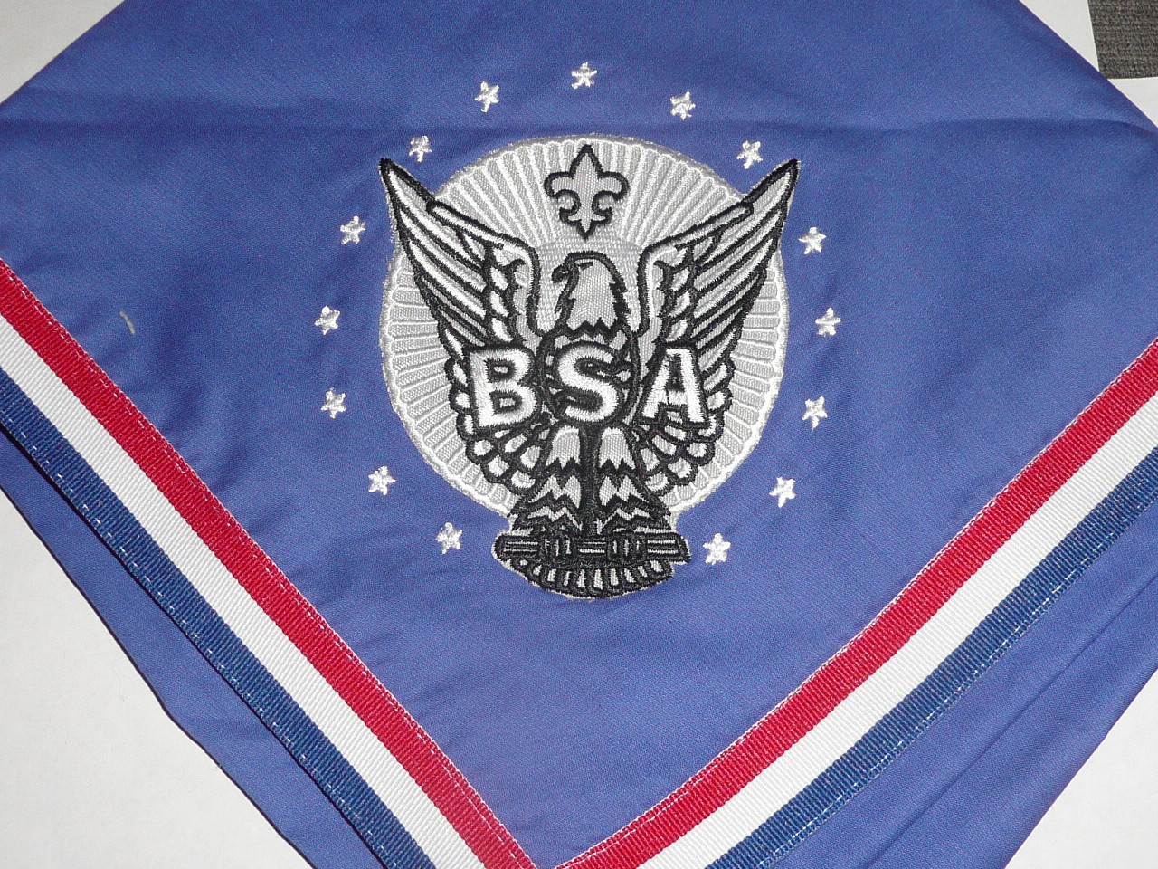 Eagle Scout Neckerchief, Enbroidered & Piped, National Issue