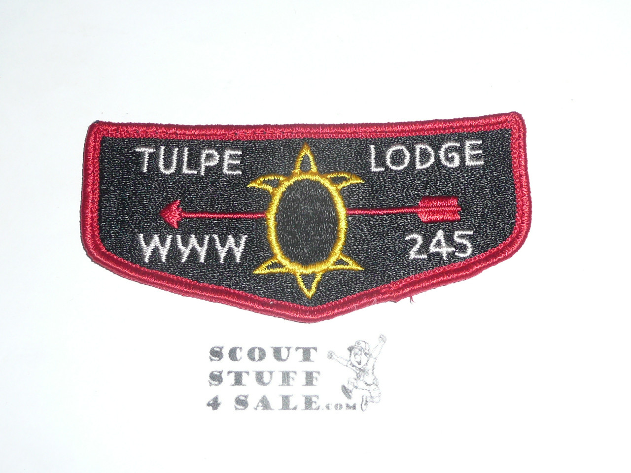 Order of the Arrow Lodge #245 Tulpe s1 Flap Patch, lite use
