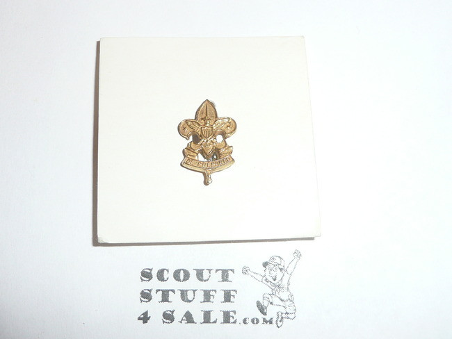 First Class Scout Rank Lapel Pin (Could be used as Generic Scouting Lapel Pin), Spin Lock Clasp, 16mm tall, cast knot - scout
