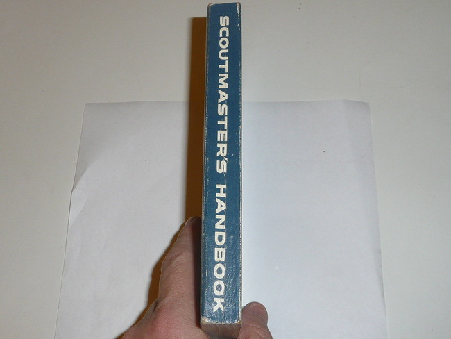 1960 Scoutmasters Handbook, Fifth Edition, Second Printing, MINT Condition but name written on right edge, Norman Rockwell Cover