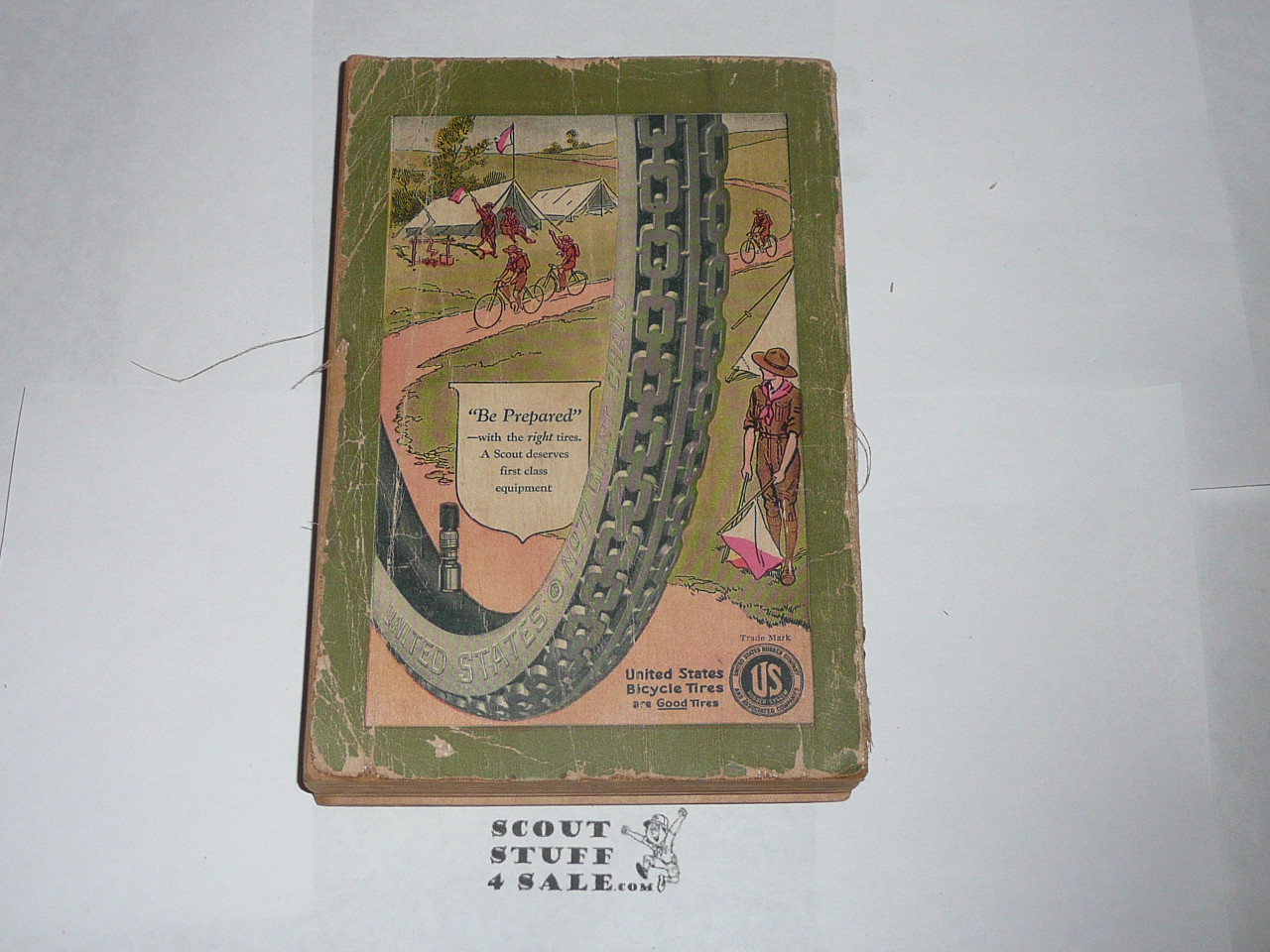 1923 Boy Scout Handbook, Second Edition, Twenty-ninth Printing, spine and cover wear