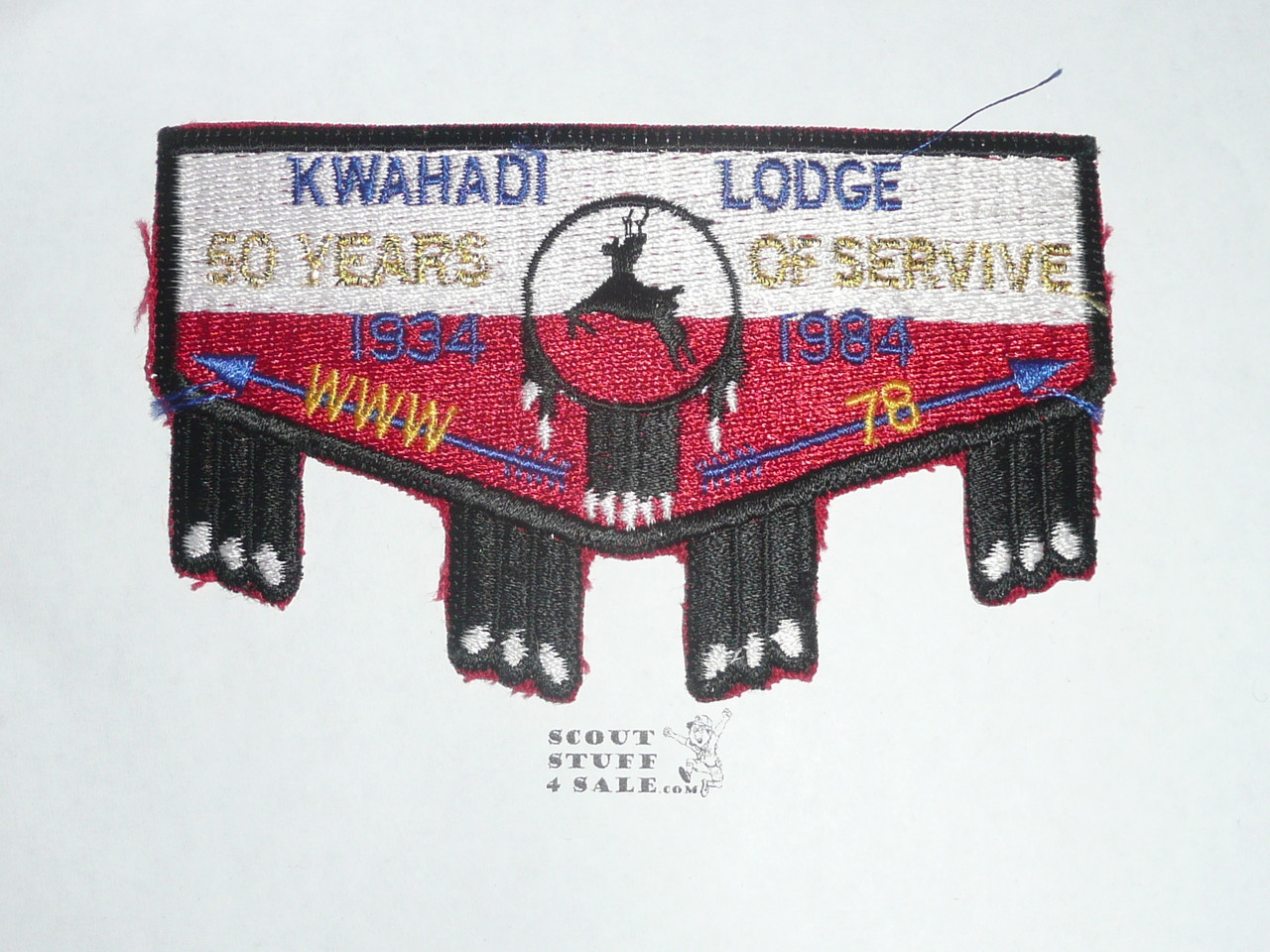 Order of the Arrow Lodge #78 Kwahadi s10 50th Anniversary Flap Patch