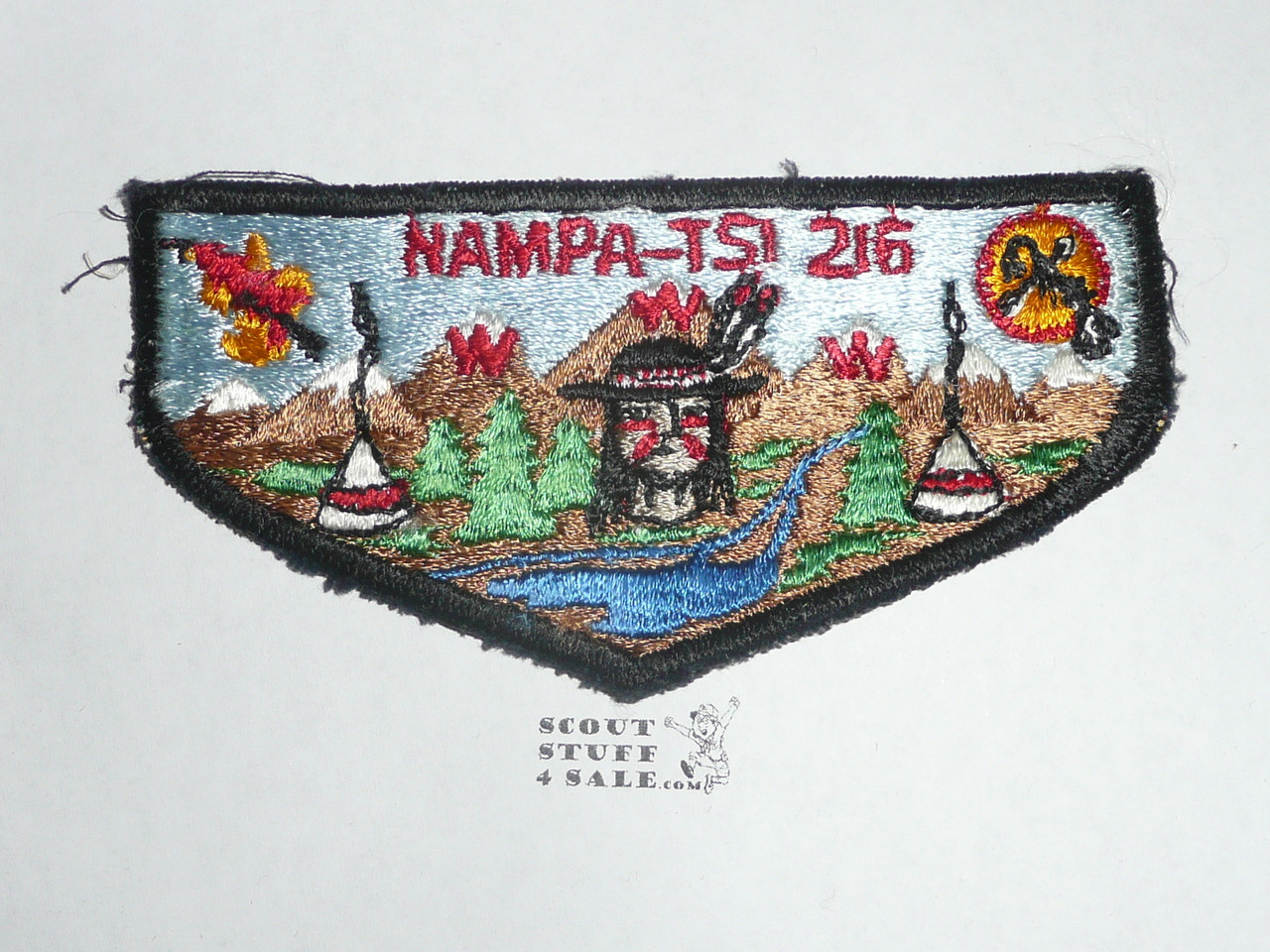 Order of the Arrow Lodge #216 Nampa-Tsi s1 Flap Patch, sewn