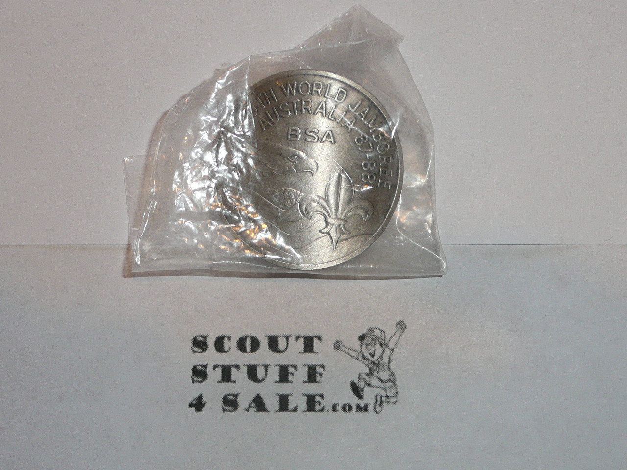 1987-1988 Boy Scout World Jamboree USA Contingent Neckerchief Slide