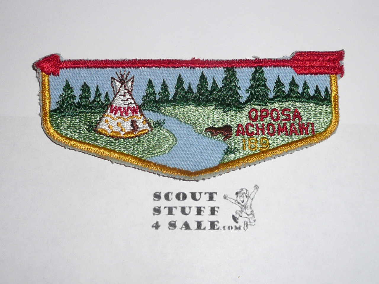 Order of the Arrow Lodge #189 Oposa Achomawi f6 Flap Patch - Boy Scout