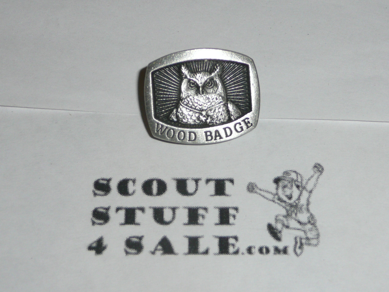 Boy Scout BSA Wood badge And Eagle Badge Pins Vintage Lot of 4