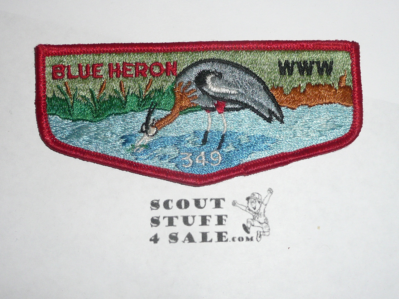 Order of the Arrow Lodge #349 Blue Heron s1 Flap Patch