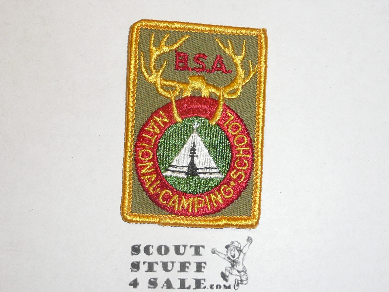 National Camp School r/e Patch,  khaki twill