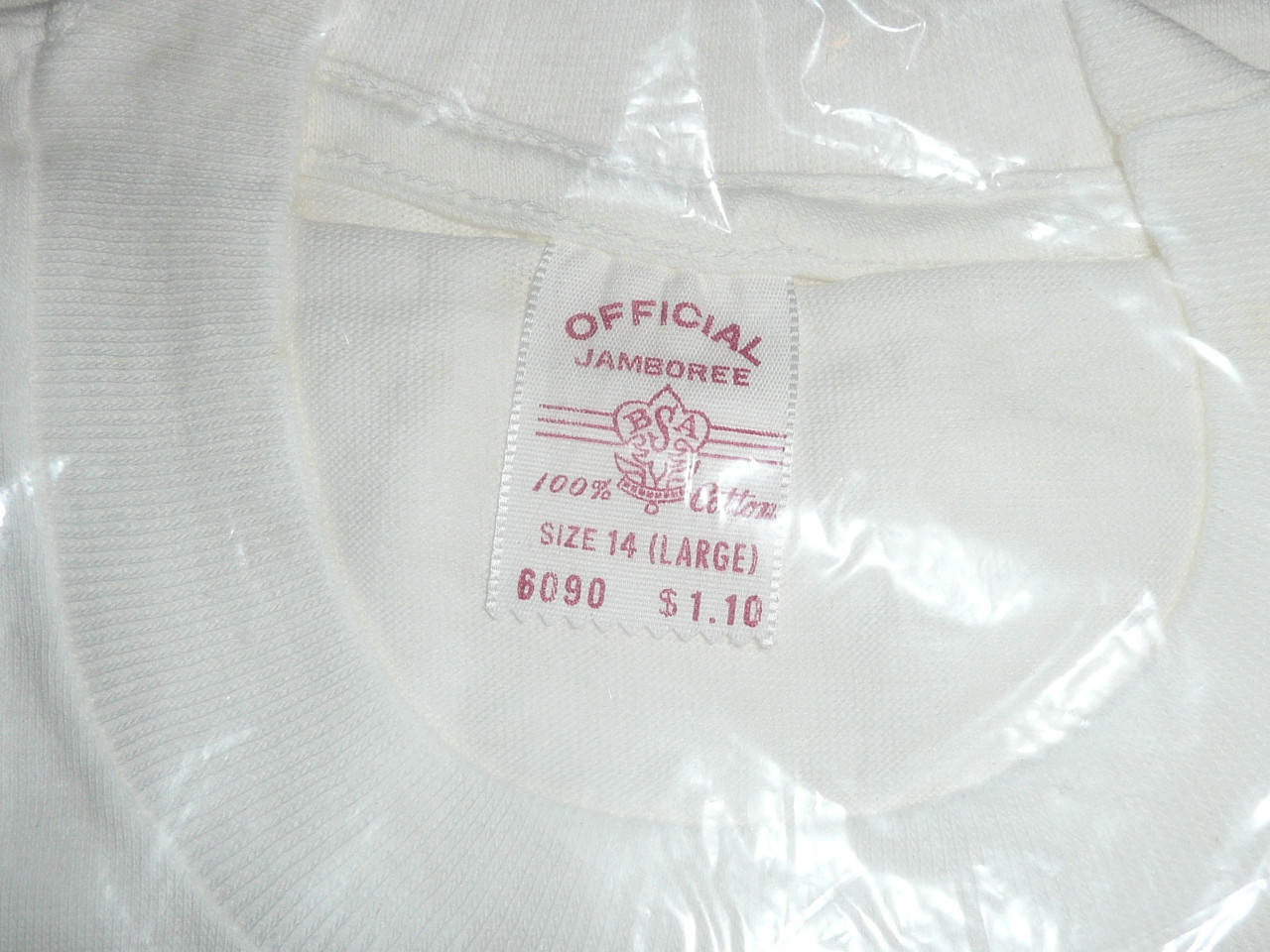 1960 National Jamboree Tee Shirt, Youth Large, New in Bag