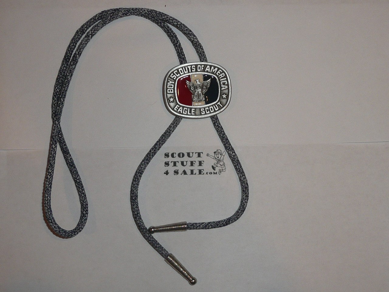 Eagle Scout Bolo Tie, Enameled, New condition, GREAT EAGLE SCOUT GIFT