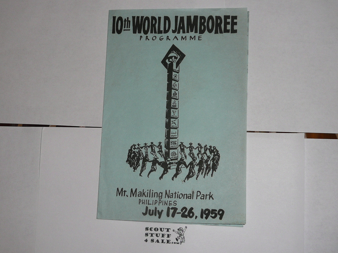 1959 World Jamboree Program for a single day, lt blue (unsure what day)