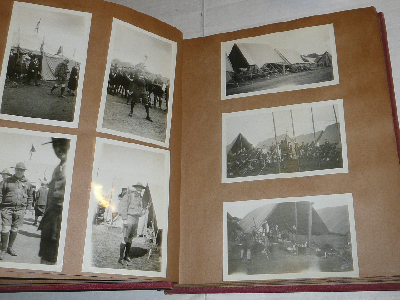 1929 & 1933 World Jamboree, Photo Album from USA/BSA Contingent Member, contains some 1960's photos and other Boy Scout Photos as well