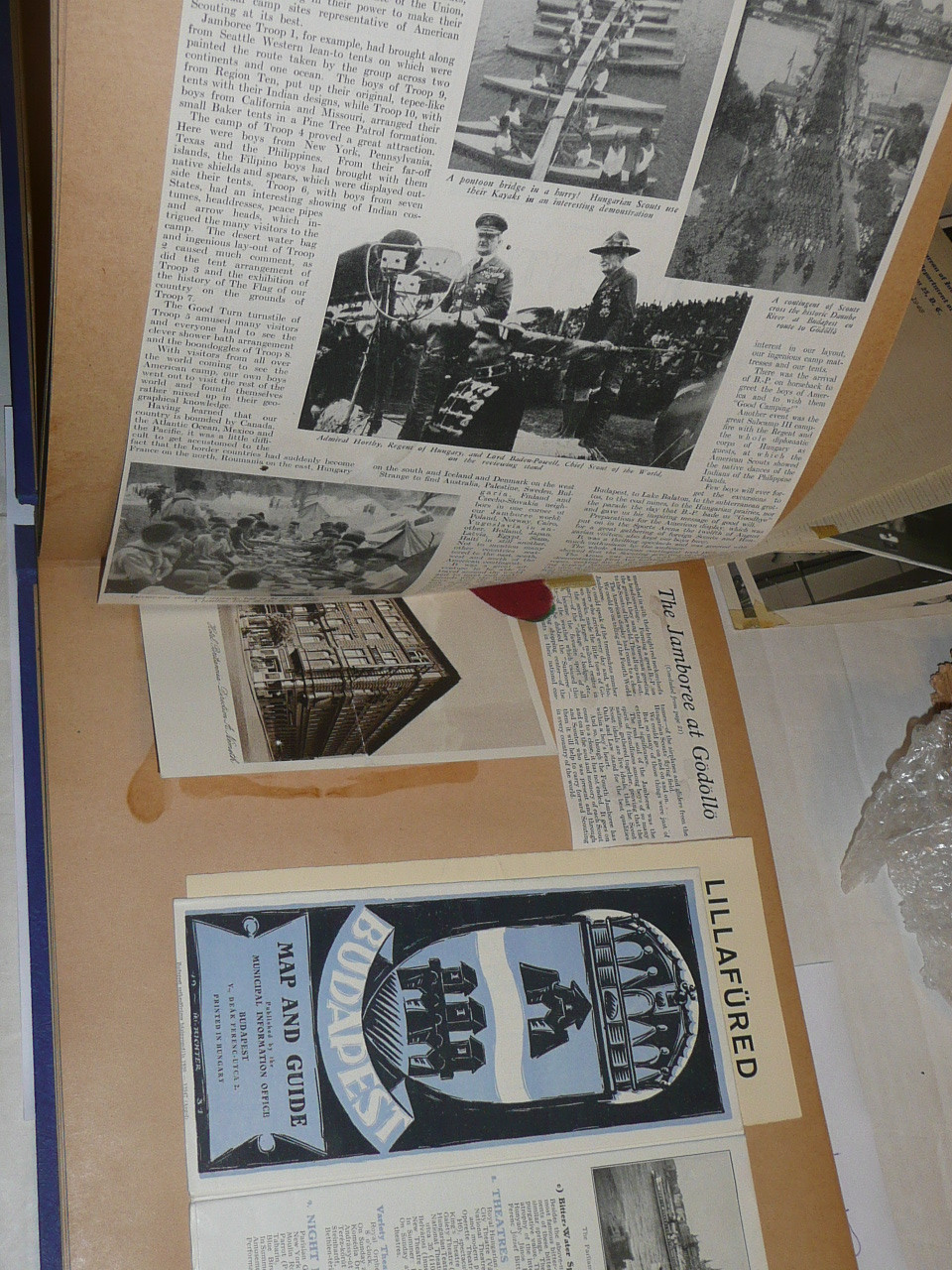 1933 World Jamboree, Photo Album / Scrapbook from USA/BSA Contingent Member, hundreds of items