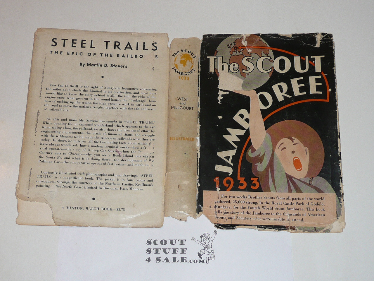 1933 World Jamboree, Fly Leaf for "The Scout Jamboree" a book published by the BSA with accounts from Scouts at the Jamboree, fly leaf only