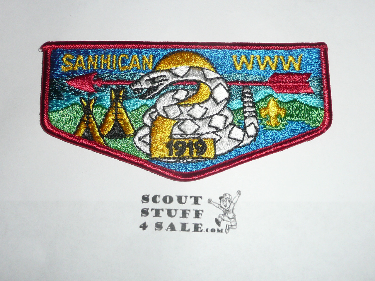 Order of the Arrow Lodge #2 Sanhican s16 Flap Patch