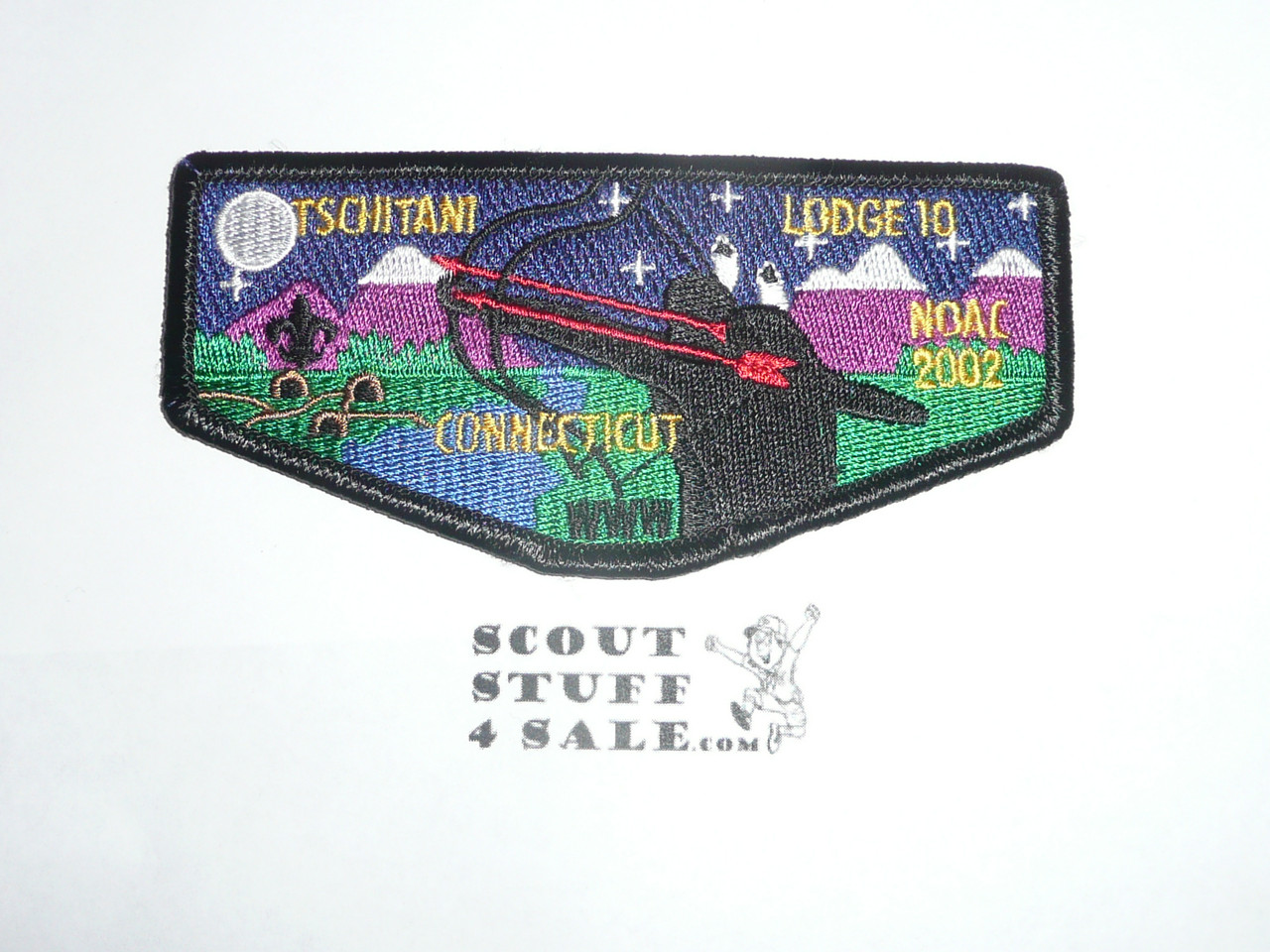 Order of the Arrow Lodge #10 Tschitani s22 Flap Patch, 2002 NOAC