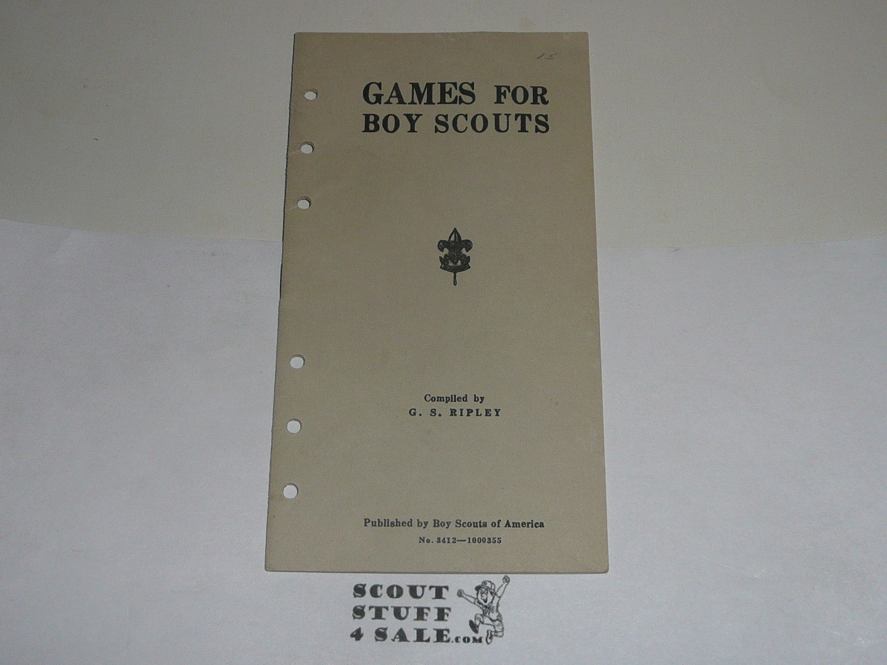 Lefax Boy Scout Fieldbook Insert, Games for Boy Scouts, 1955, Official BSA