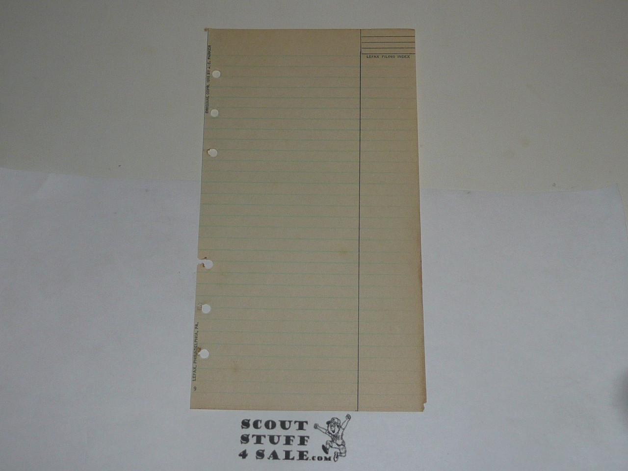 Lefax Boy Scout Fieldbook Insert, Lined Paper version 2