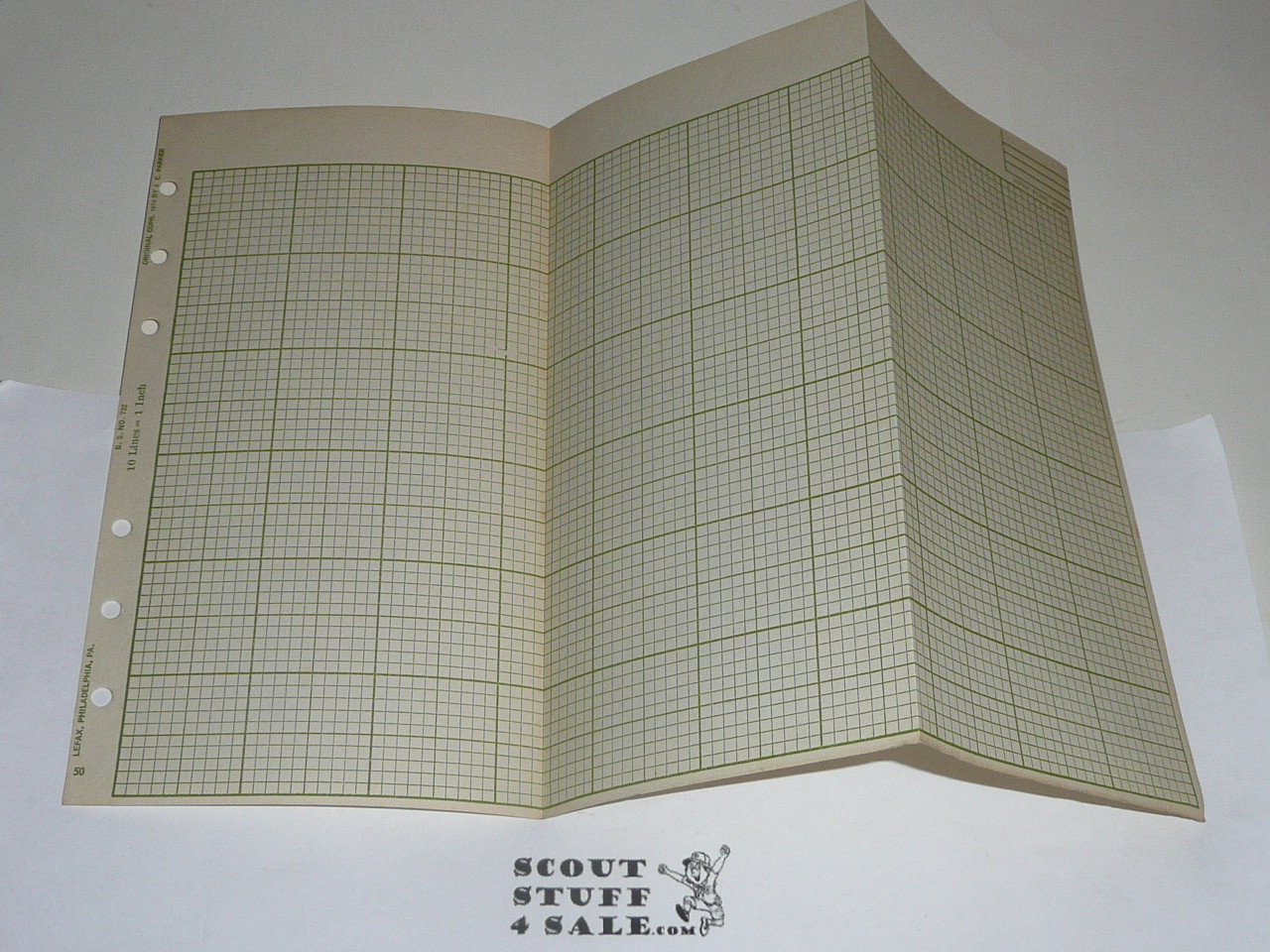 Lefax Boy Scout Fieldbook Insert, Fold out Grid Paper