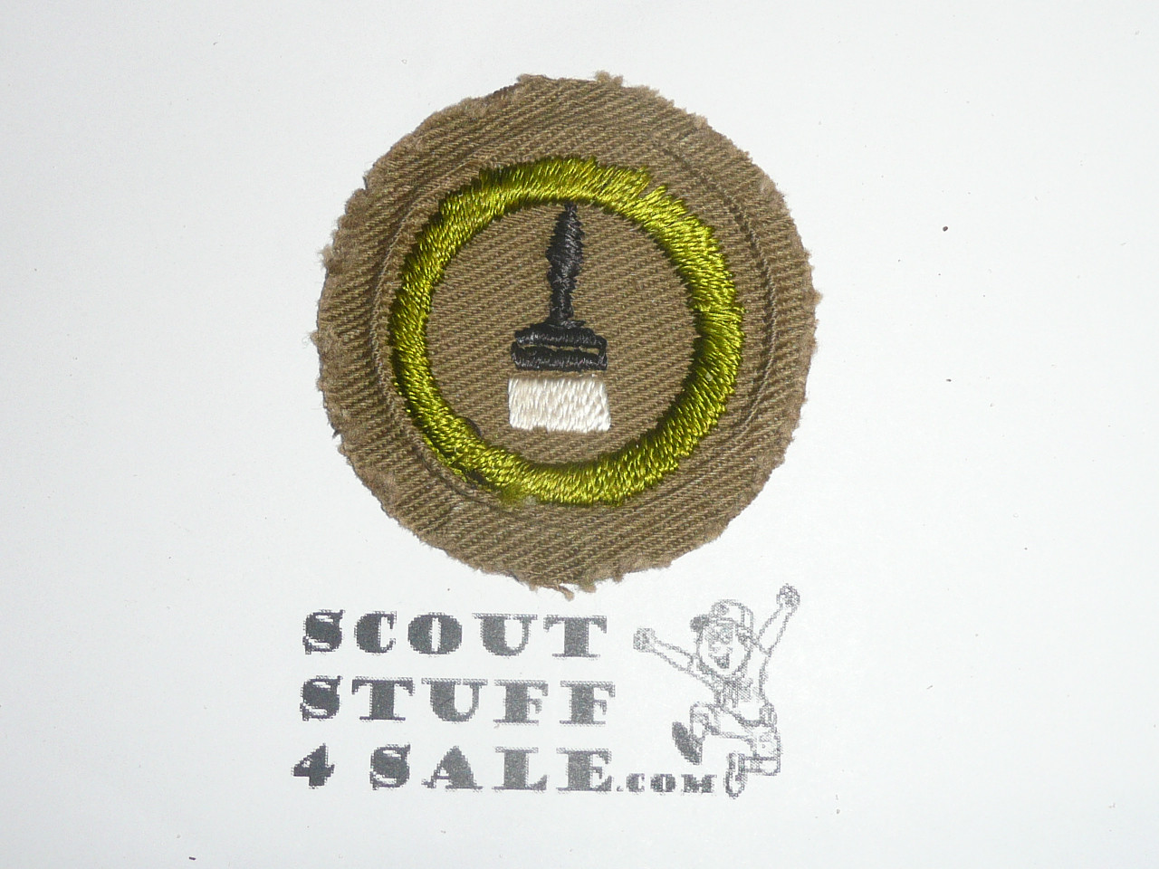 Painting - Type C - Tan Crimped Merit Badge (1936-1946)