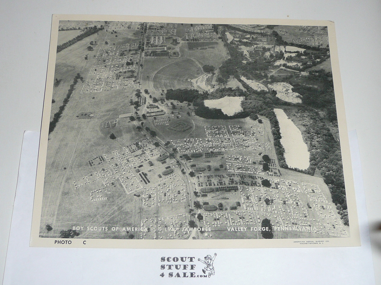 1957 National Jamboree Ariel Photograph of the Jamboree Site
