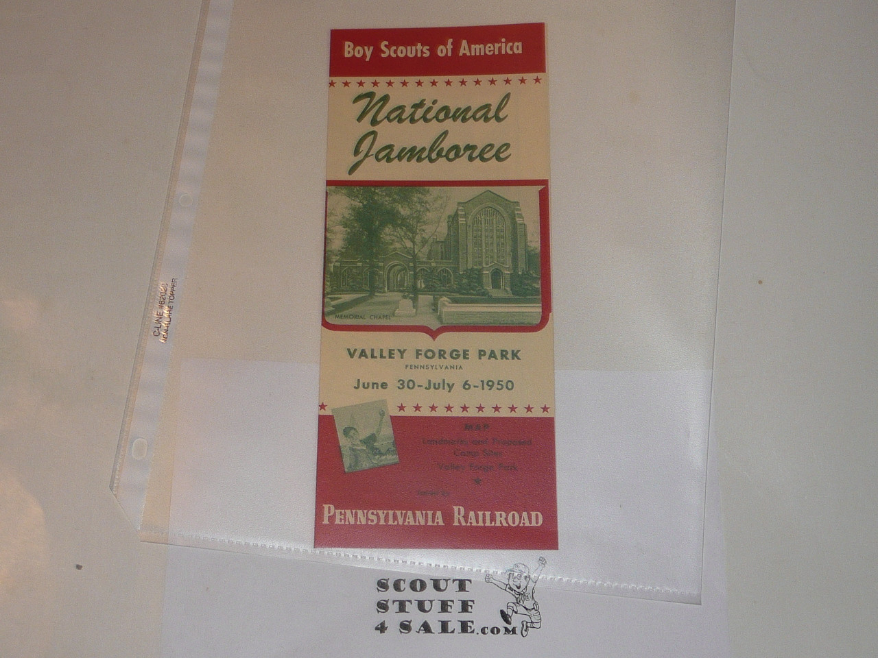 1950 National Jamboree Pennsylvania Railroad Brochure for Promotion